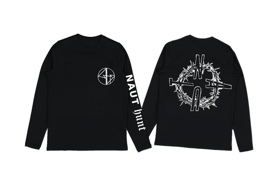 'HUNT' long sleeve t-shirt with back print